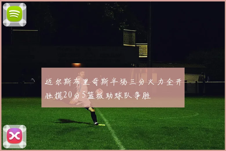 迈尔斯布里奇斯半场三分火力全开独揽20分5篮板助球队争胜